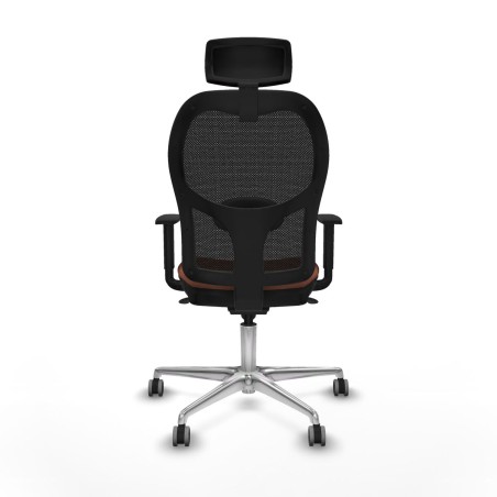 Office Chair with Headrest Jorquera Piqueras y Crespo 1D086G2 Brown Bl
