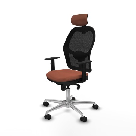 Office Chair with Headrest Jorquera Piqueras y Crespo 1D086N2 Brown Bl