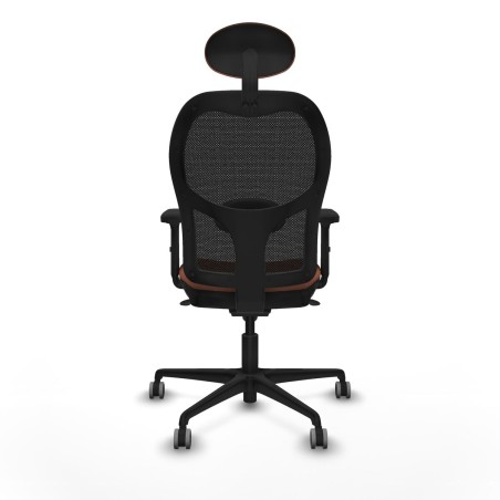 Office Chair with Headrest Jorquera Piqueras y Crespo 2D036G1 Brown Bl