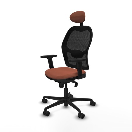 Sedia Ufficio con Poggiatesta Jorquera Piqueras y Crespo 2D036N1 Marro