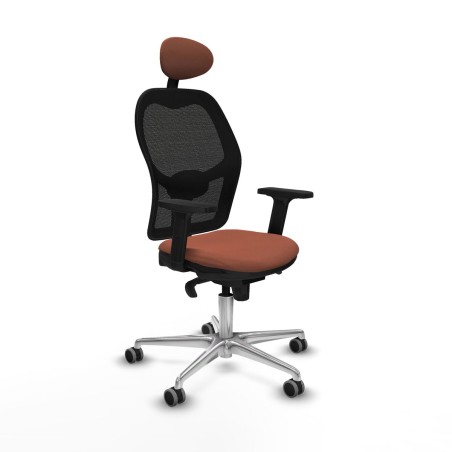 Office Chair with Headrest Jorquera Piqueras y Crespo 2D086G1 Brown Bl