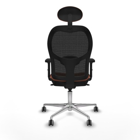 Sedia Ufficio con Poggiatesta Jorquera Piqueras y Crespo 2D086G1 Marro
