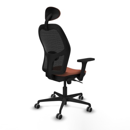 Sedia Ufficio con Poggiatesta Jorquera Piqueras y Crespo 3D036G1 Marro