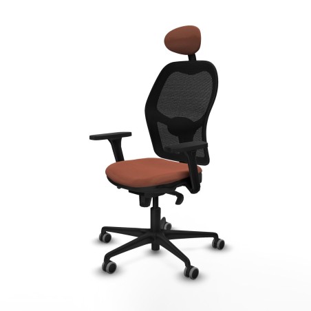 Sedia Ufficio con Poggiatesta Jorquera Piqueras y Crespo 3D036G1 Marro