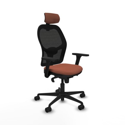 Sedia Ufficio con Poggiatesta Jorquera Piqueras y Crespo 3D036N2 Marro