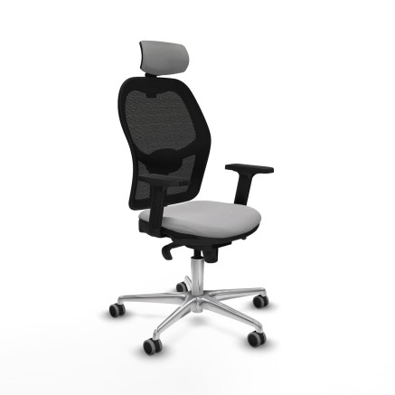 Office Chair with Headrest Jorquera Piqueras y Crespo 2D086G2 Light gr