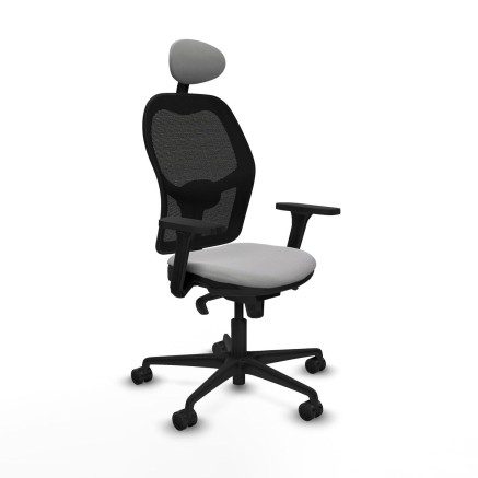 Sedia Ufficio con Poggiatesta Jorquera Piqueras y Crespo 3D036N1 Grigi