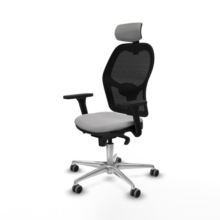 Sedia Ufficio con Poggiatesta Jorquera Piqueras y Crespo 3D086G2 Grigi