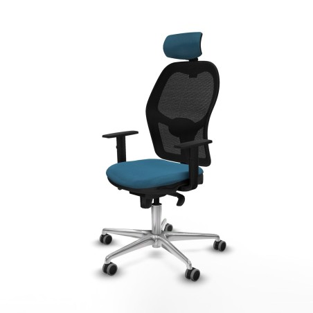 Sedia da Ufficio Piqueras y Crespo 1D086G2 Nero Verde petrolio