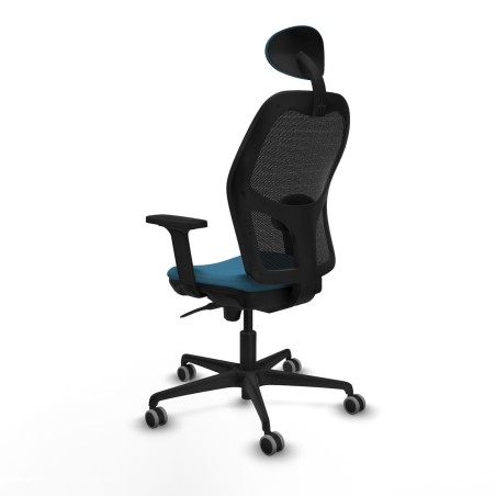 Sedia Ufficio con Poggiatesta Jorquera Piqueras y Crespo 2D036G1 Nero