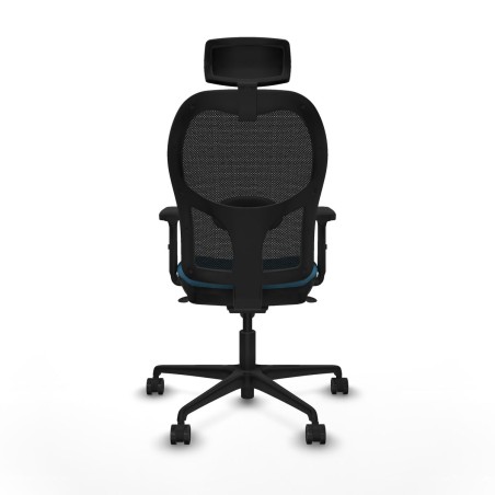 Office Chair with Headrest Jorquera Piqueras y Crespo 2D036N2 Black Pe
