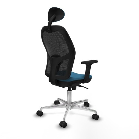 Office Chair with Headrest Jorquera Piqueras y Crespo 2D086N1 Black Pe