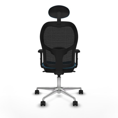 Office Chair with Headrest Jorquera Piqueras y Crespo 2D086N1 Black Pe