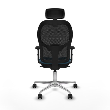 Office Chair with Headrest Jorquera Piqueras y Crespo 2D086N2 Black Pe
