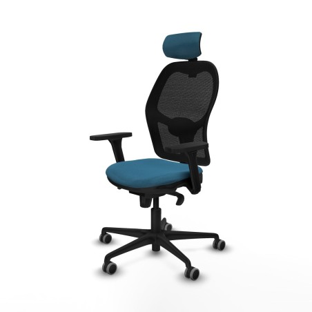 Office Chair with Headrest Jorquera Piqueras y Crespo 3D036G2 Black Pe