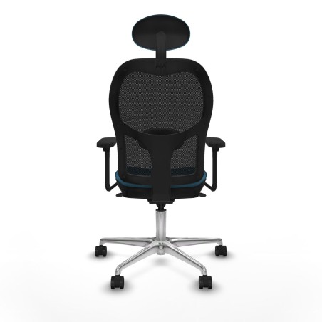 Office Chair with Headrest Jorquera Piqueras y Crespo 3D086N1 Black Pe