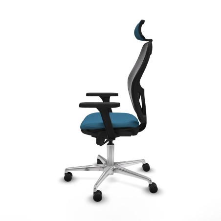 Sedia Ufficio con Poggiatesta Jorquera Piqueras y Crespo 3D086N2 Nero