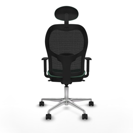 Sedia Ufficio con Poggiatesta Jorquera Piqueras y Crespo 1D086N1 Verde