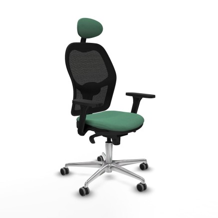 Bürostuhl mit Kopfstütze Jorquera Piqueras y Crespo 3D086G1 Smaragdg