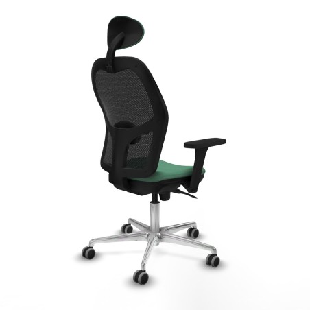 Sedia Ufficio con Poggiatesta Jorquera Piqueras y Crespo 3D086G1 Verde