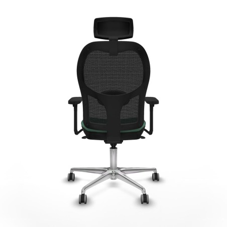 Sedia Ufficio con Poggiatesta Jorquera Piqueras y Crespo 3D086G2 Verde