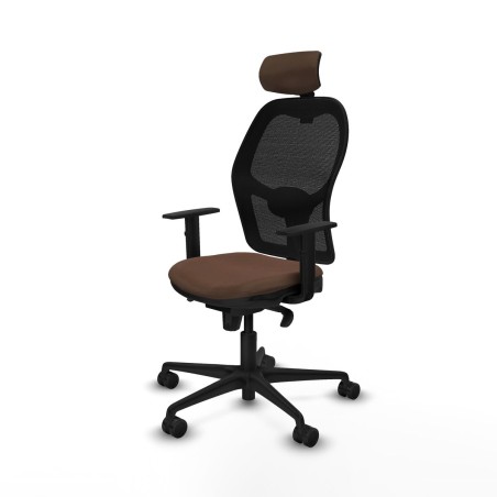 Sedia da Ufficio Piqueras y Crespo 1D036N2 Nero Marrone scuro