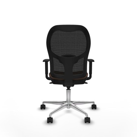 Chaise de Bureau Piqueras y Crespo 1D086N0 Noir Brun foncé
