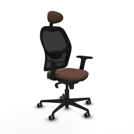 Bürostuhl mit Kopfstütze Jorquera Piqueras y Crespo 2D036G1 Schwarz