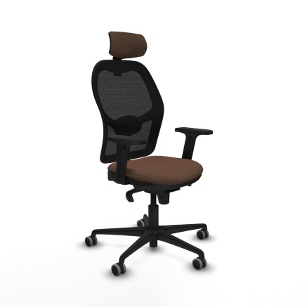 Sedia Ufficio con Poggiatesta Jorquera Piqueras y Crespo 2D036G2 Nero