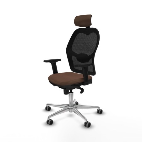 Sedia Ufficio con Poggiatesta Jorquera Piqueras y Crespo 2D086G2 Nero