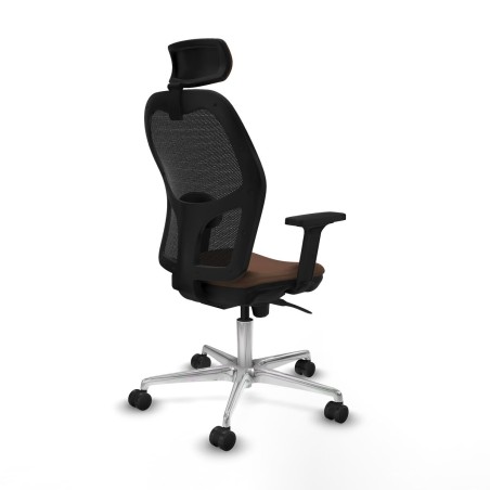 Sedia Ufficio con Poggiatesta Jorquera Piqueras y Crespo 2D086N2 Nero