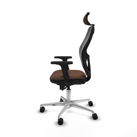 Sedia Ufficio con Poggiatesta Jorquera Piqueras y Crespo 2D086N2 Nero