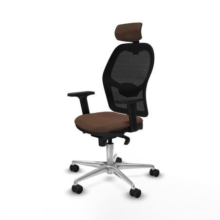 Sedia Ufficio con Poggiatesta Jorquera Piqueras y Crespo 2D086N2 Nero