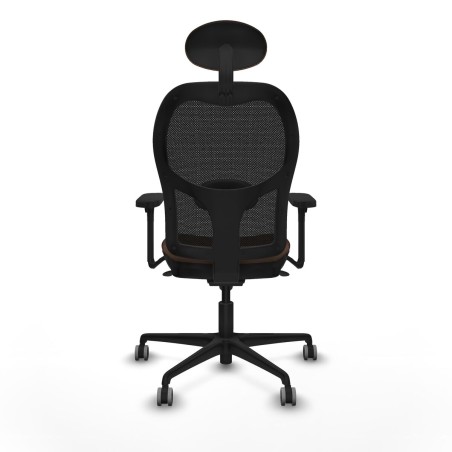 Sedia Ufficio con Poggiatesta Jorquera Piqueras y Crespo 3D036G1 Nero