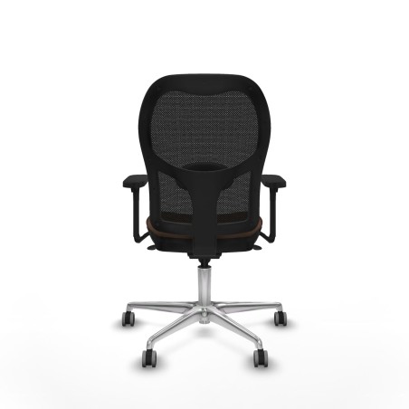 Sedia da Ufficio Jorquera Piqueras y Crespo 3D086G0 Nero Marrone scuro