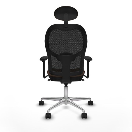 Sedia Ufficio con Poggiatesta Jorquera Piqueras y Crespo 3D086N1 Nero