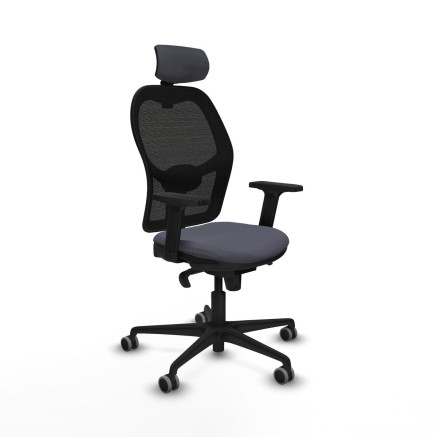 Sedia Ufficio con Poggiatesta Jorquera Piqueras y Crespo 2D036G2 Grigi