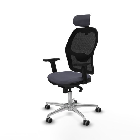 Sedia Ufficio con Poggiatesta Jorquera Piqueras y Crespo 2D086G2 Grigi