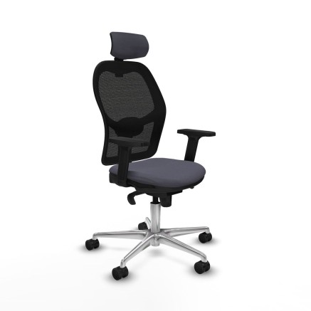 Office Chair with Headrest Jorquera Piqueras y Crespo 2D086N2 Dark gre