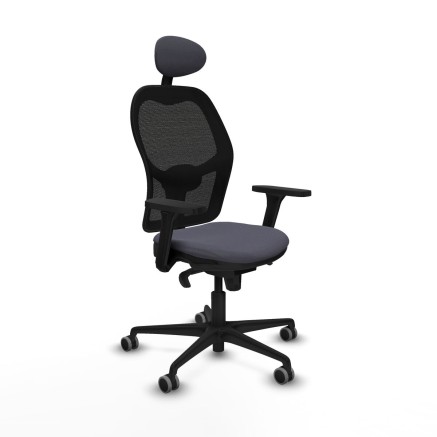 Sedia Ufficio con Poggiatesta Jorquera Piqueras y Crespo 3D036G1 Grigi