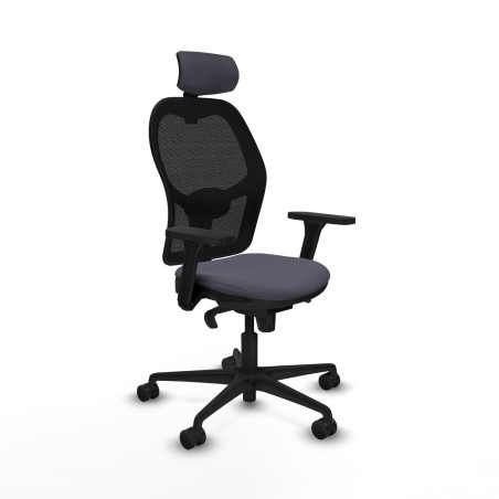 Sedia Ufficio con Poggiatesta Jorquera Piqueras y Crespo 3D036N2 Grigi