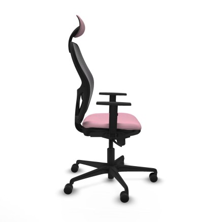 Sedia Ufficio con Poggiatesta Jorquera Piqueras y Crespo 1D036N1 Rosa 2
