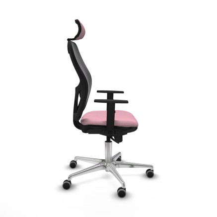 Office Chair with Headrest Jorquera Piqueras y Crespo 1D086G2 Pink 2