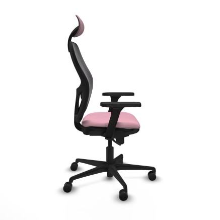 Sedia Ufficio con Poggiatesta Jorquera Piqueras y Crespo 3D036N1 Rosa 2
