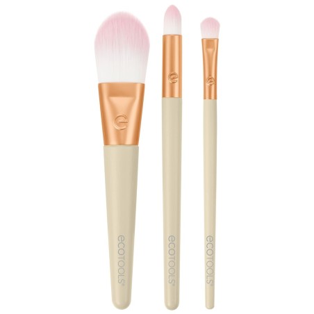 Set mit Schminkbürsten Ecotools Ready Glow Limitierte Auflage 3 Stüc