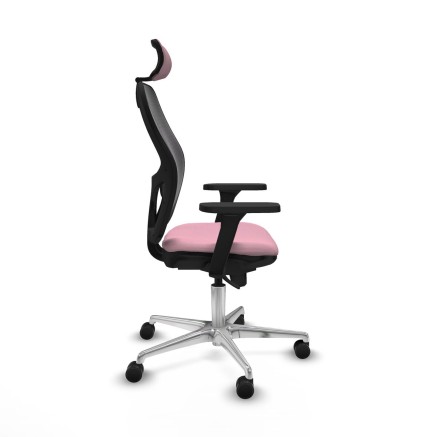 Office Chair with Headrest Jorquera Piqueras y Crespo 3D086N2 Pink 2