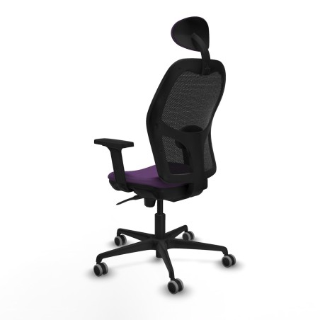 Sedia Ufficio con Poggiatesta Jorquera Piqueras y Crespo 2D036G1 Viola