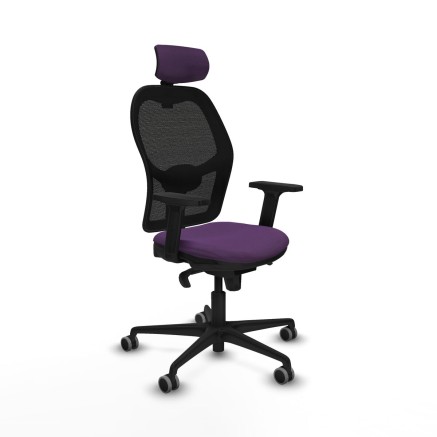 Sedia Ufficio con Poggiatesta Jorquera Piqueras y Crespo 2D036G2 Viola