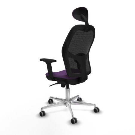 Sedia Ufficio con Poggiatesta Jorquera Piqueras y Crespo 2D086G1 Viola