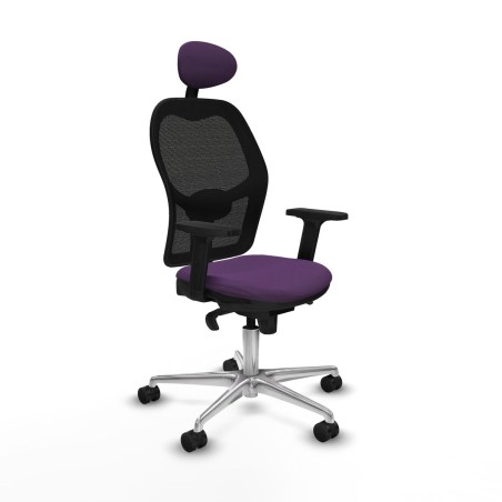 Sedia Ufficio con Poggiatesta Jorquera Piqueras y Crespo 2D086N1 Viola